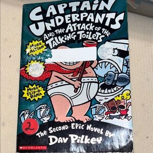 Scholastic Captain Underpants Blue and Red Cover
